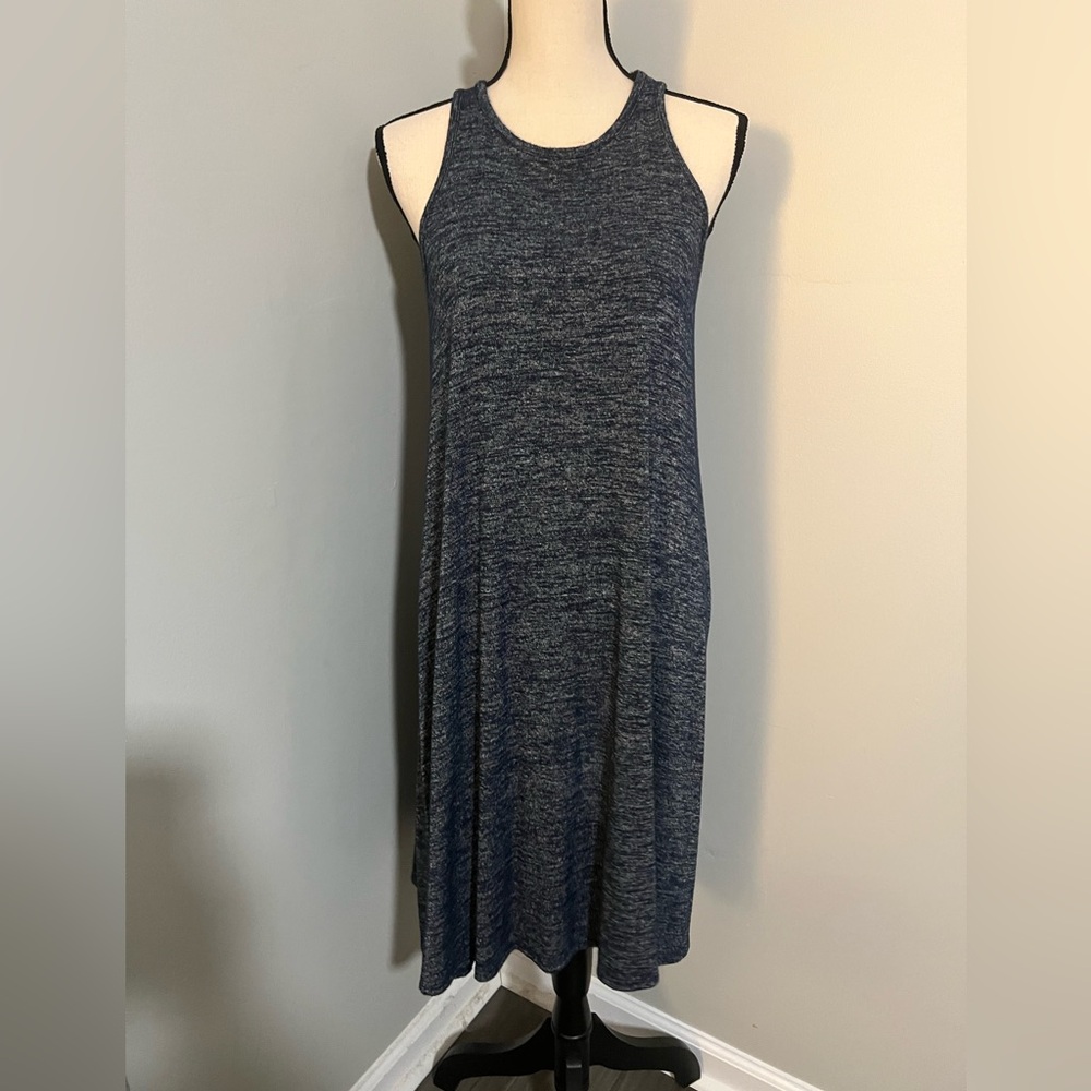 GAP Blue Midi Sheath Dress with Halter Neckline